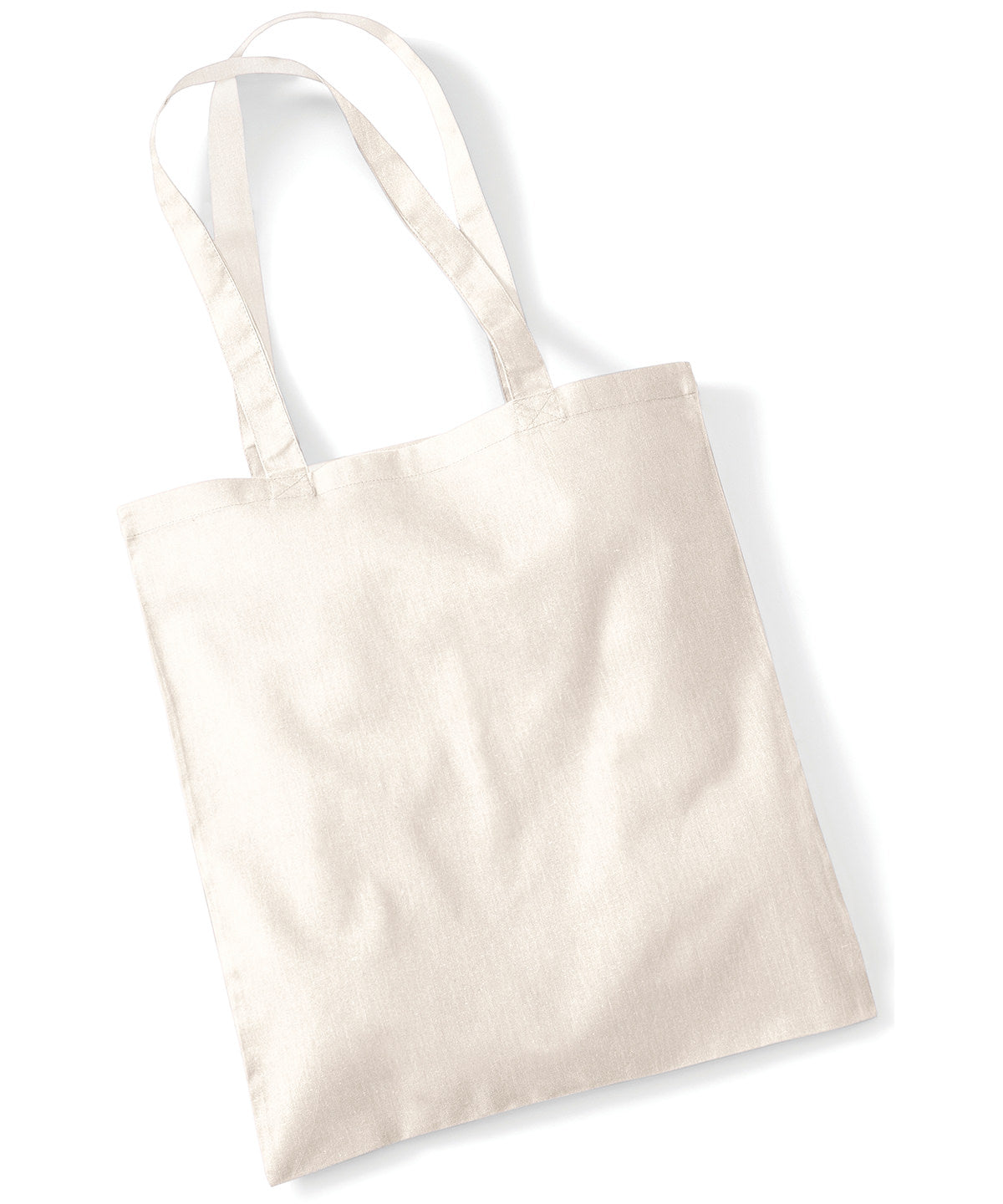 Merry Christmas Long Handle Cotton Tote Bag For Life