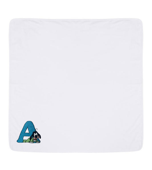 Disney Initials Blanket available in White, Pink or Blue
