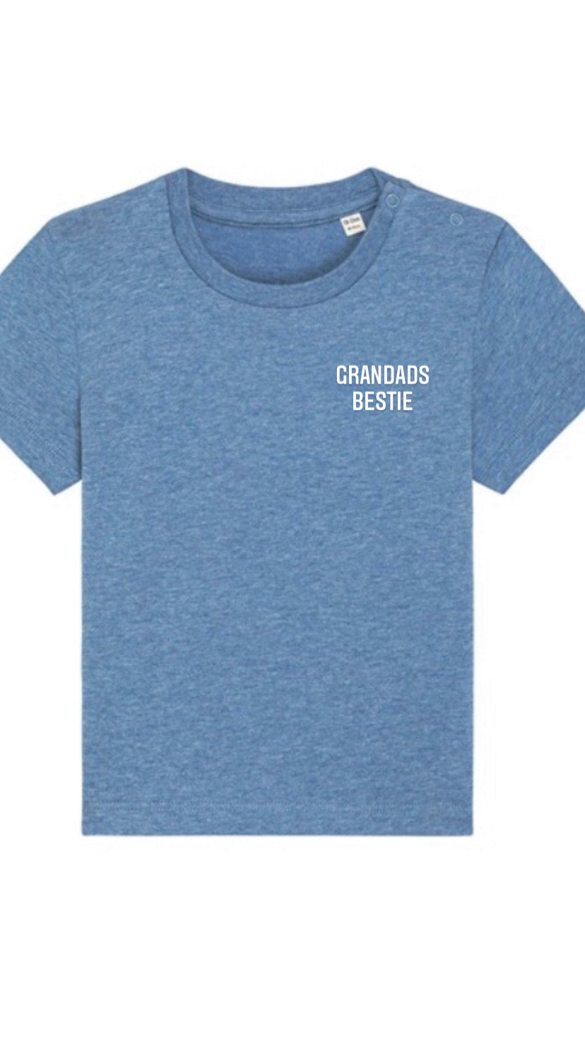 Baby Teeshirt with Embroidered Named Bestie left chest