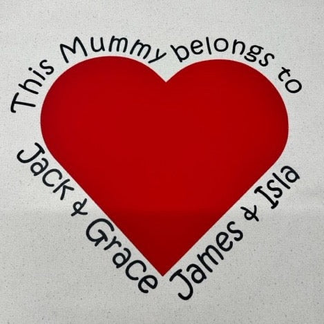 This Mummy Belongs to Cotton Canvas Cushion Cover with Cushion