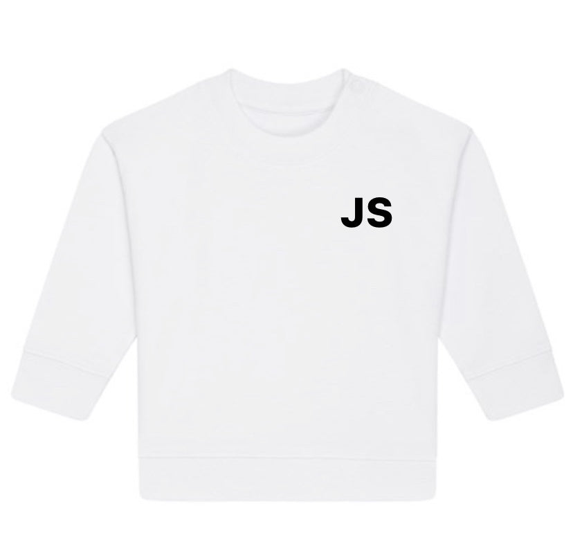 Baby Sweatshirt with Embroidered Initials