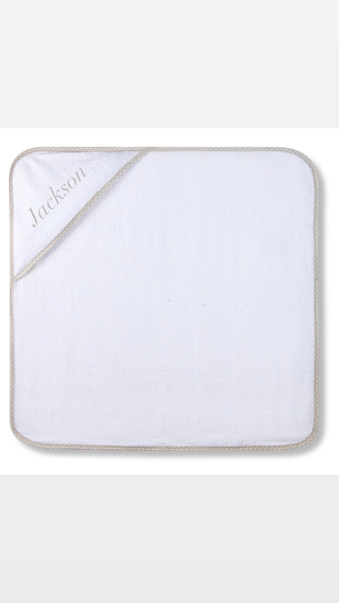 Personalised Baby Hooded Towels twin Pack