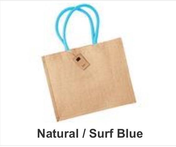 Classic Shopper with Colour Handle and initials Flower