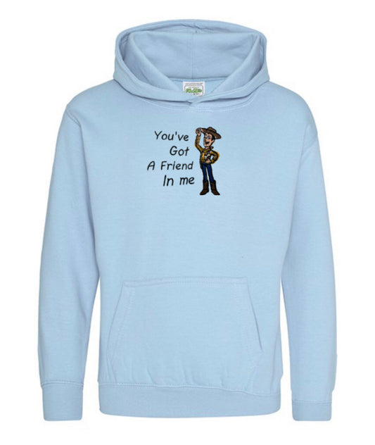 Woody Blue Hoodie For Adults and Children