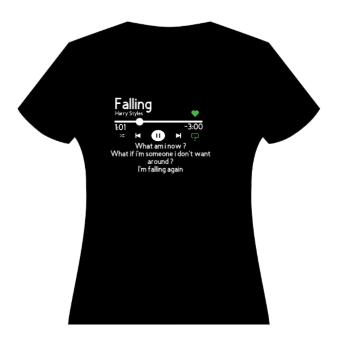 Harry Styles Falling Lyrics Teeshirt