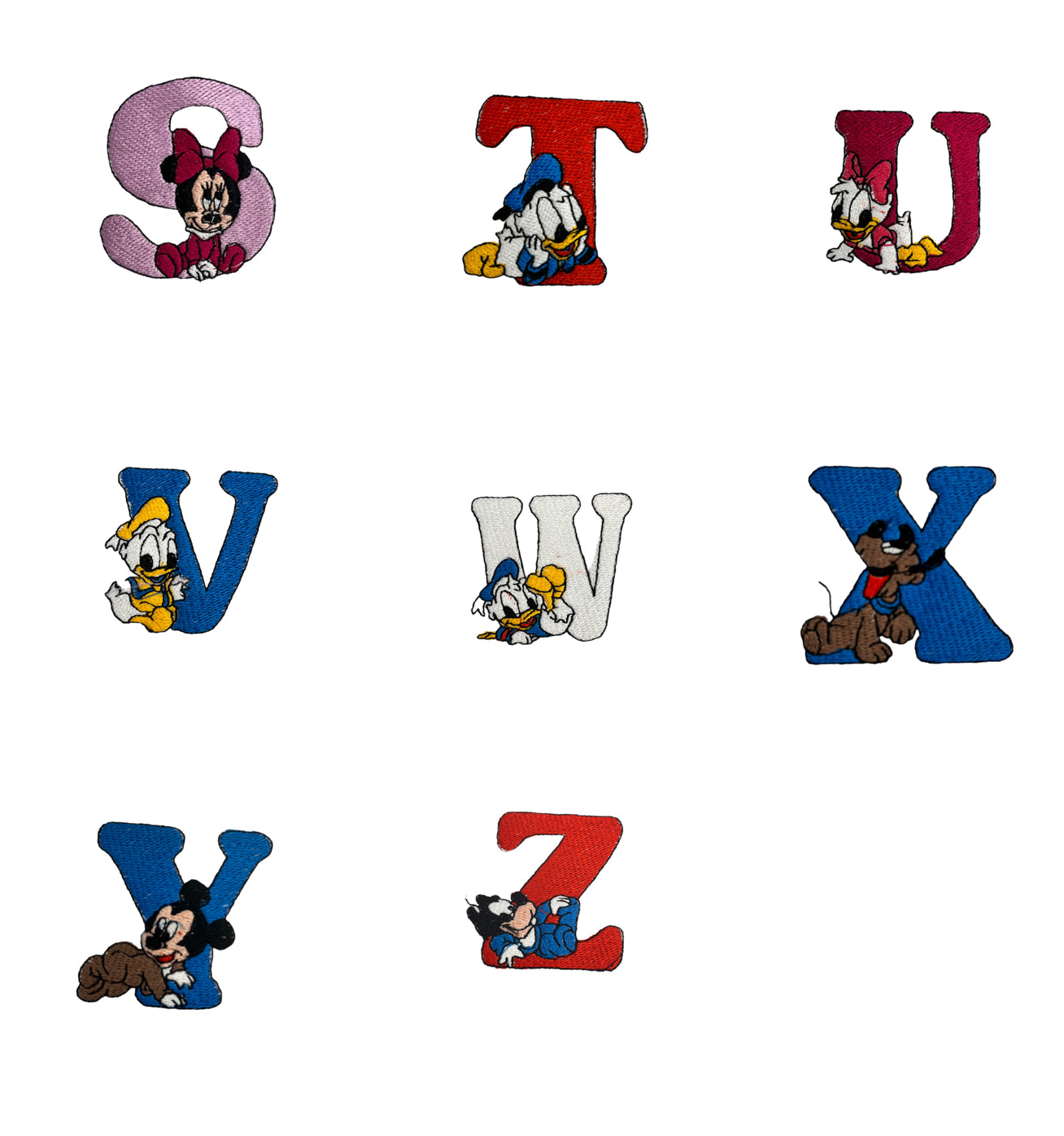 Disney Initials Blanket available in White, Pink or Blue