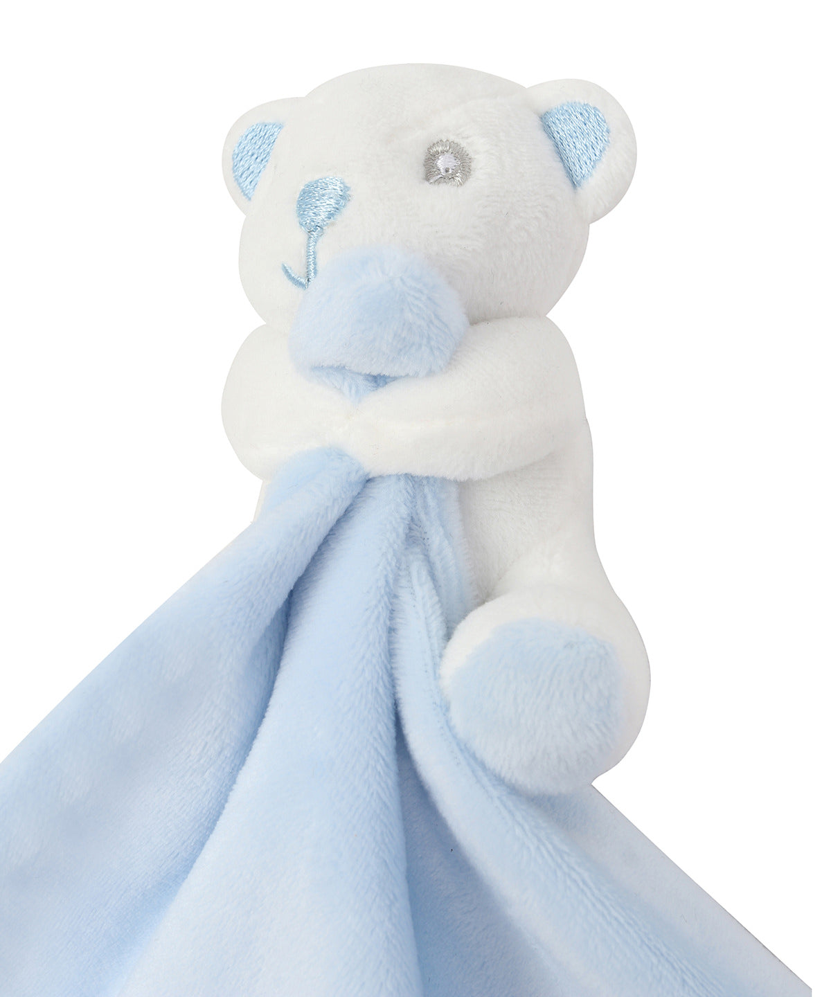 Baby Animal Comforter with Rattle Embroidered with Child's Name