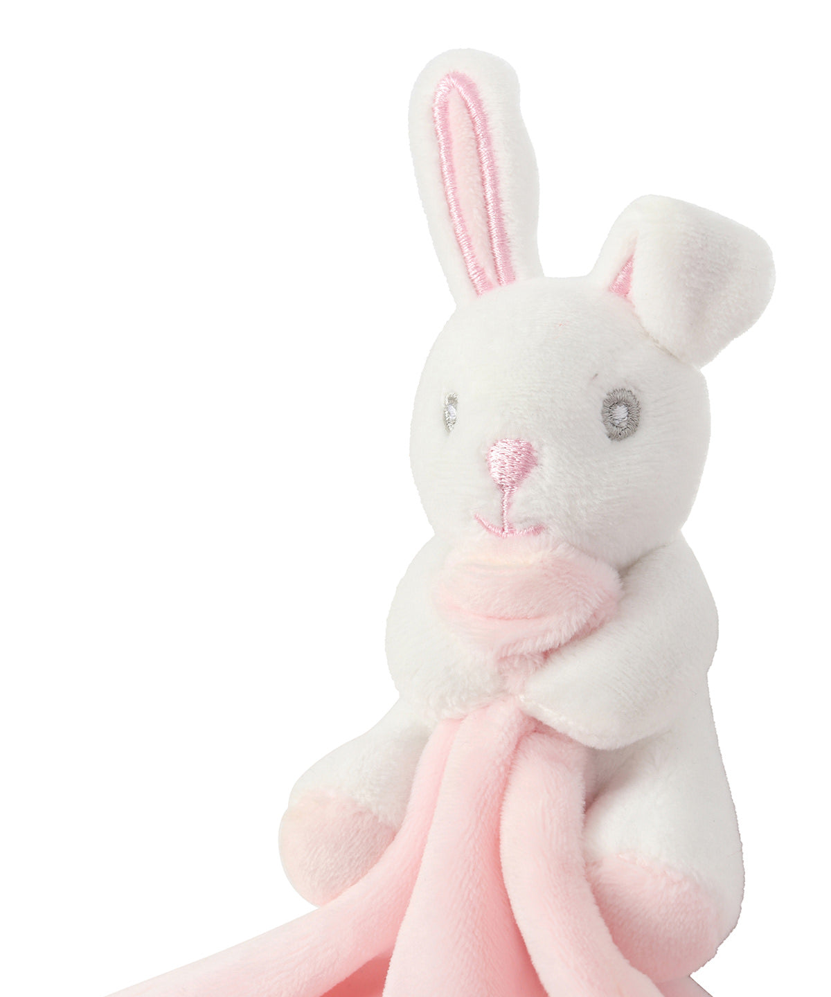 Baby Animal Comforter with Rattle Embroidered with Child's Name