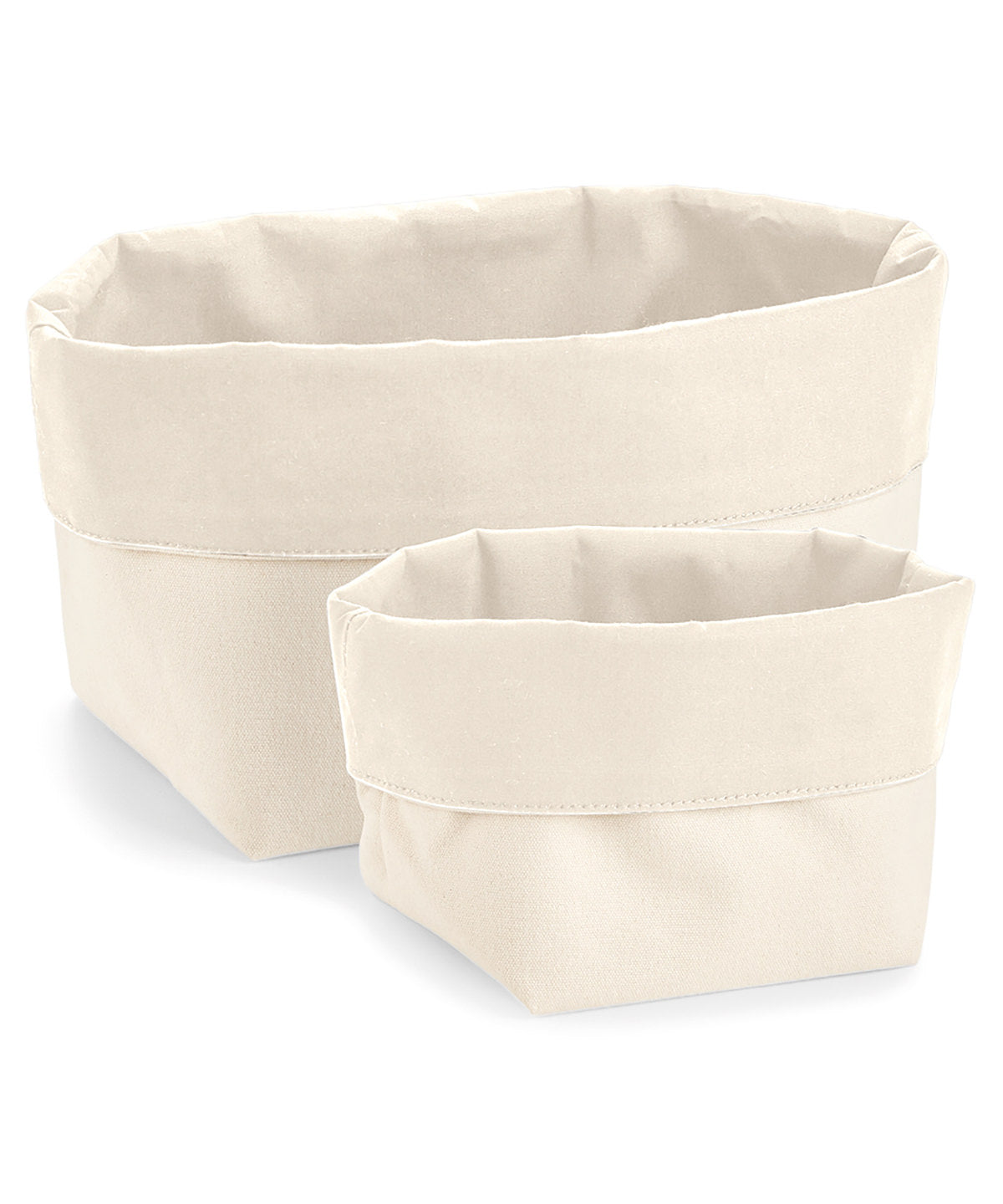 2 Plain Reversible Canvas Organiser one medium and one large