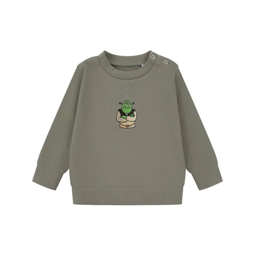 Embroidered Shrek Baby/Toddler Sweatshirt