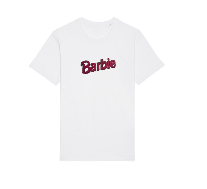 Barbie Teeshirt for Adult in White or Pink