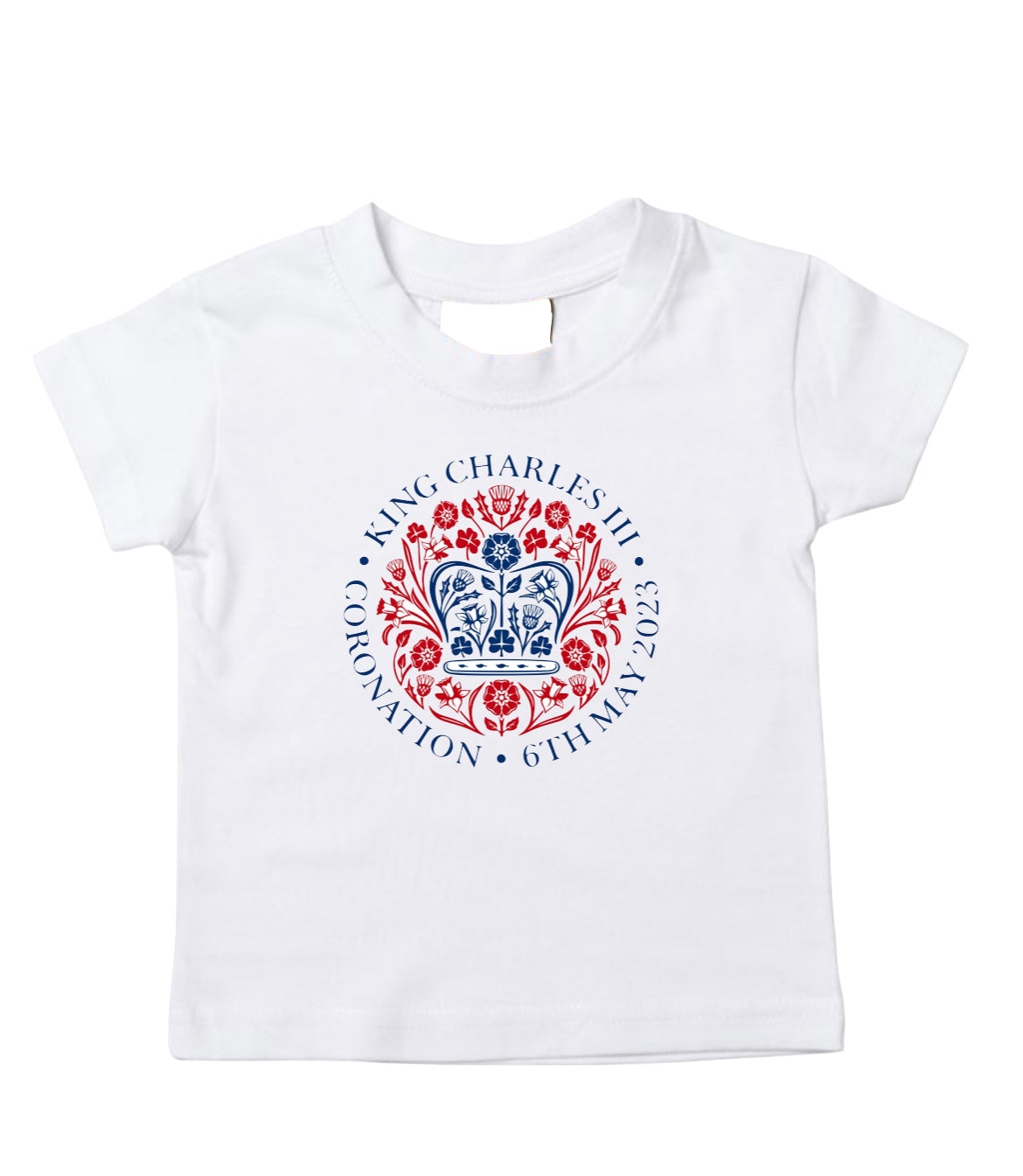 Kings Charles III Coronoation Teeshirt with Centre Print For All The Family