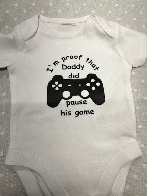 White Baby Vest with Controller design