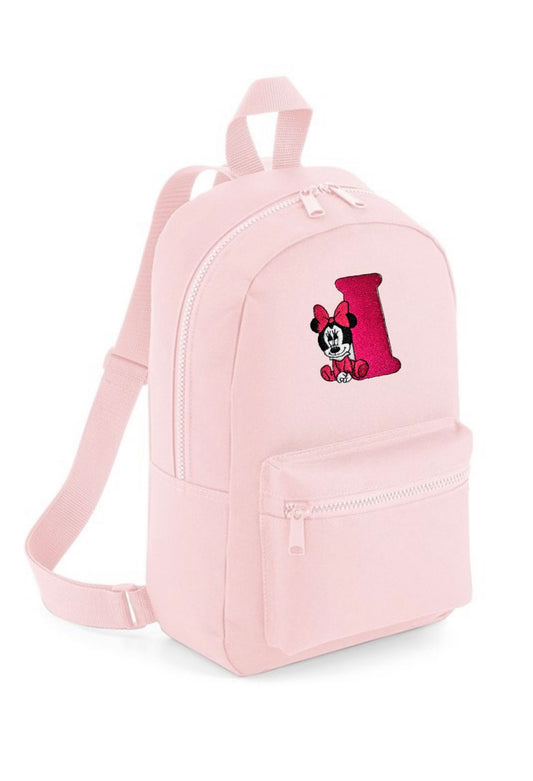 Disney Initials Pink Backpack