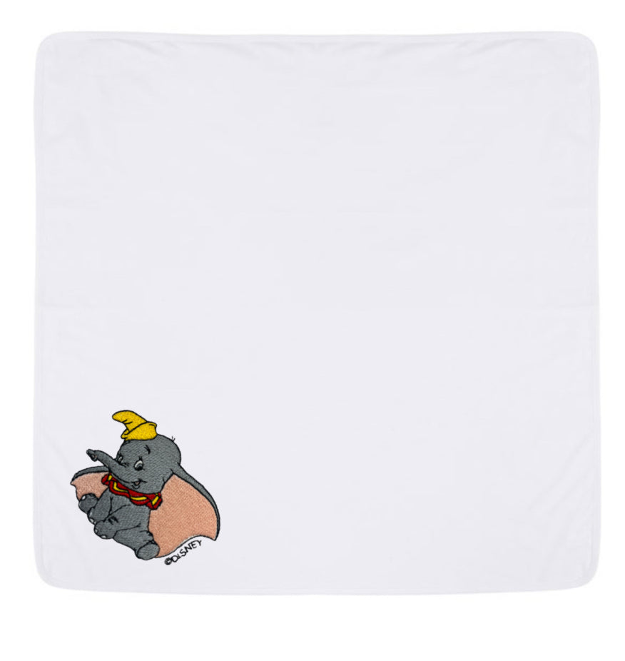 Dumbo Blanket available in White, Pink or Blue