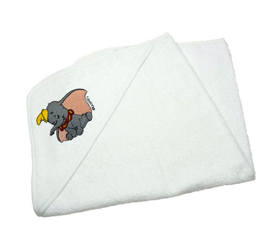 Dumbo White Hooded Baby Towel