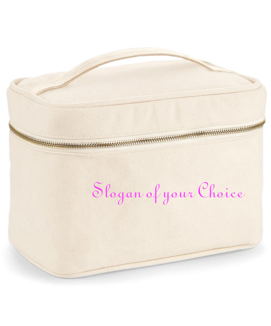 Your Slogan Printed on Make up bag