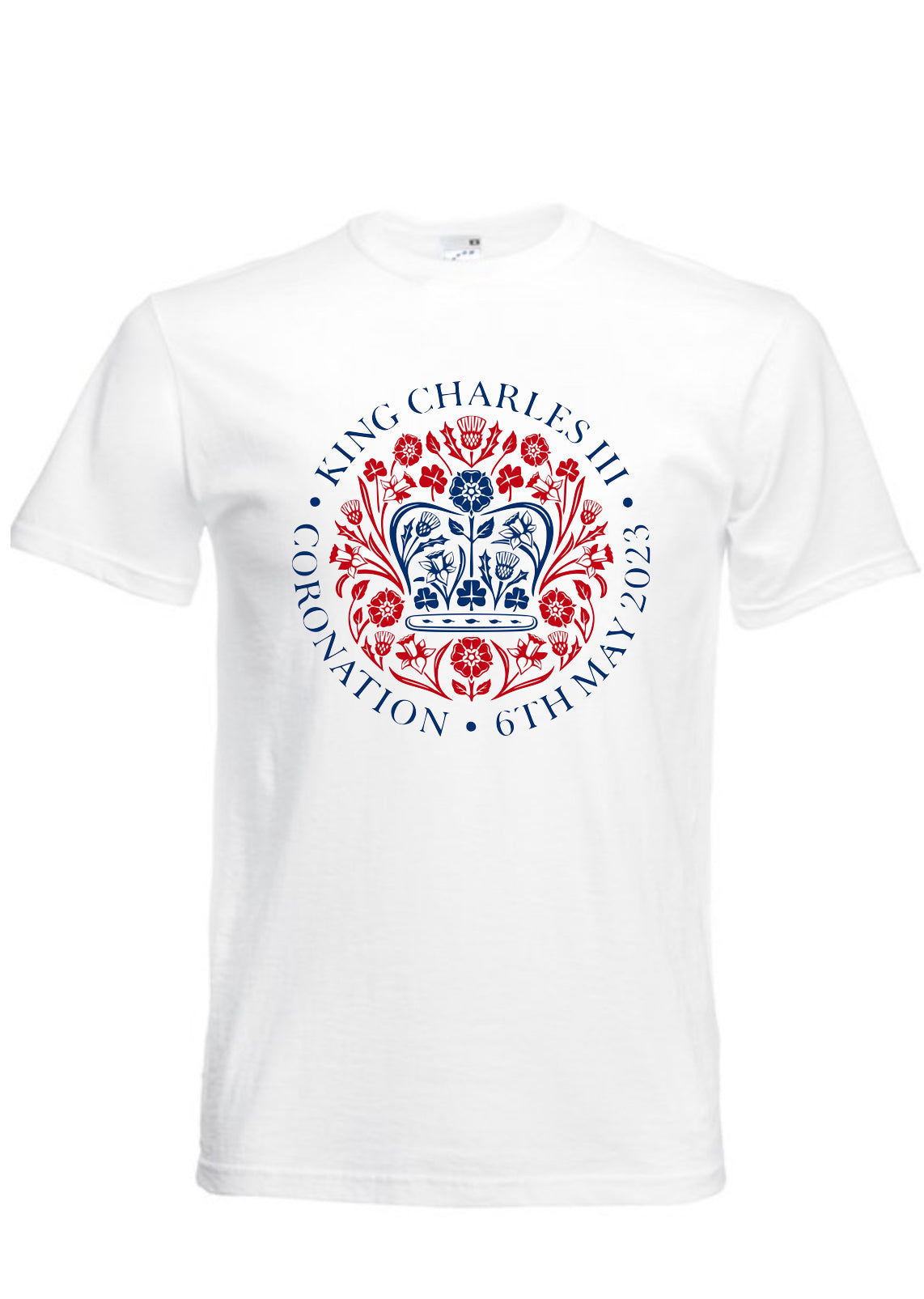 Kings Charles III Coronoation Teeshirt with Centre Print For All The Family