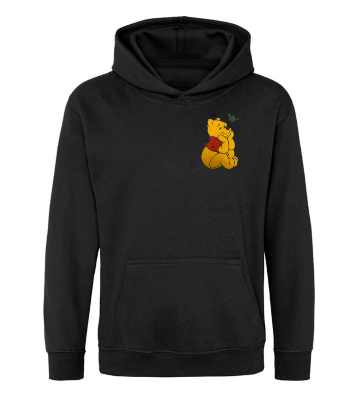 Winnie The Pooh Black Hoodie For Adults and Children