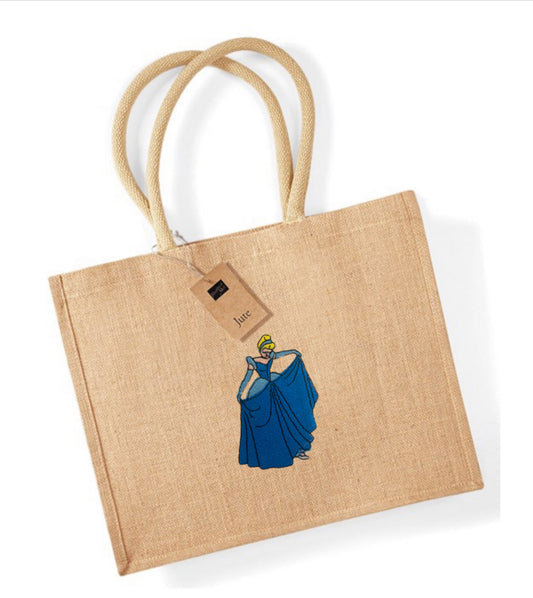 Cinderella Classic Shopper Jute Bag