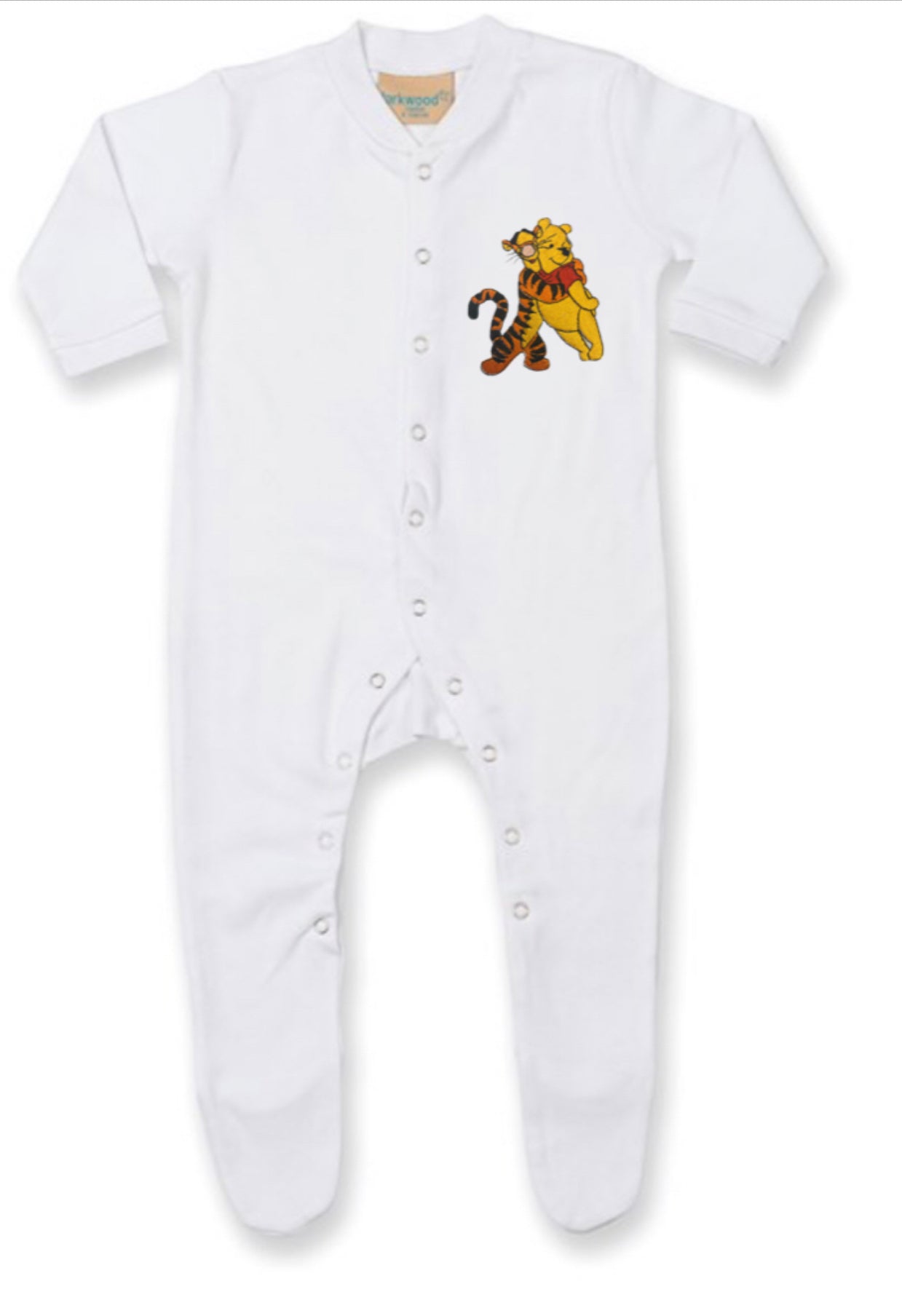 Winnie The Pooh & Tigger White Sleepsuit