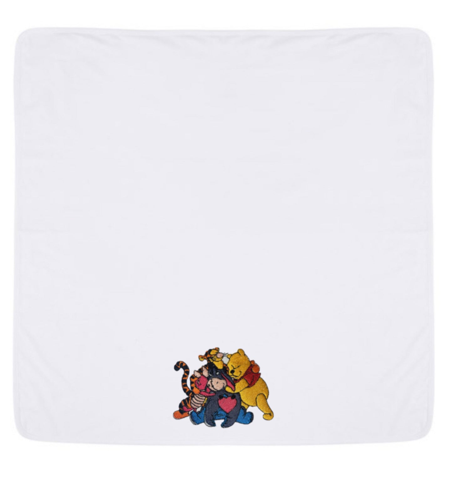 Winnie The Pooh & Friends Blanket available in White, Pink or Blue