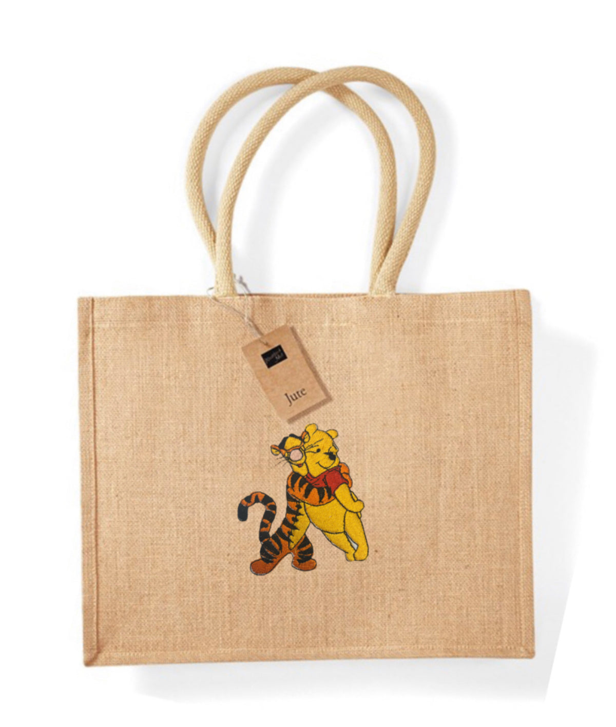 Winnie The Pooh & Tigger Classic Shopper Jute Bag