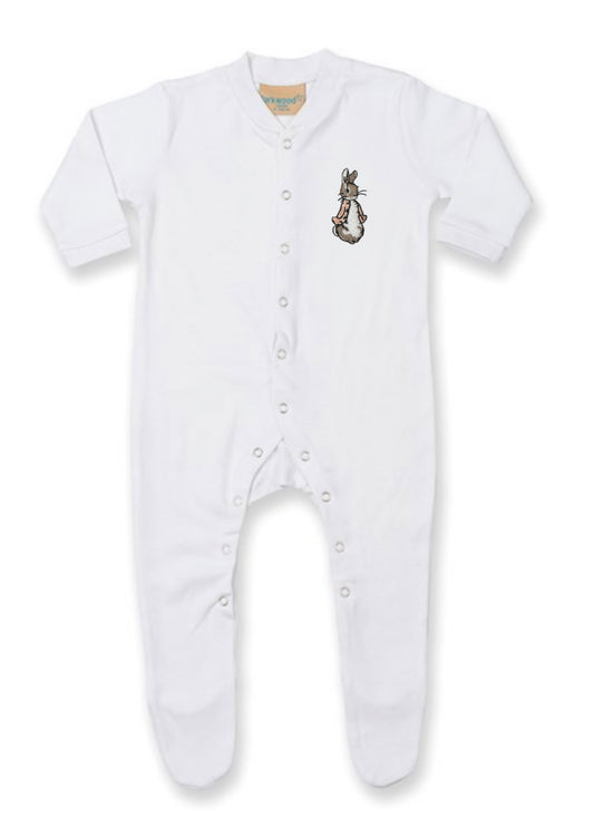 Flopsy White Sleepsuit