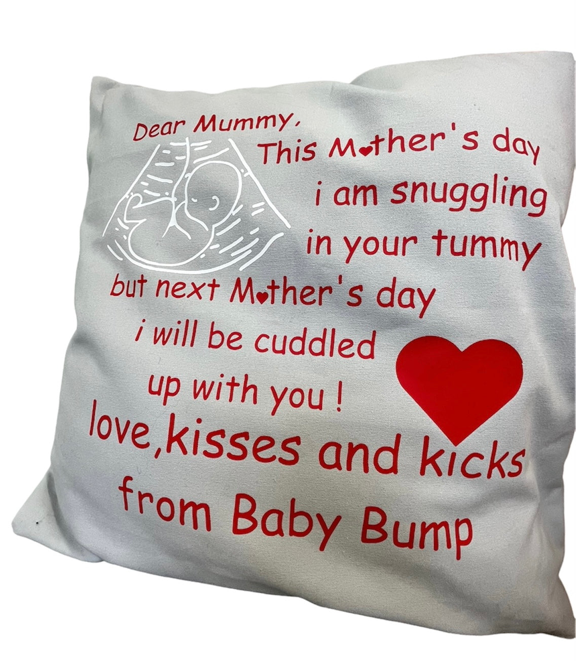 Mum to BE Cotton Canvas Cushion Cover with Cushion