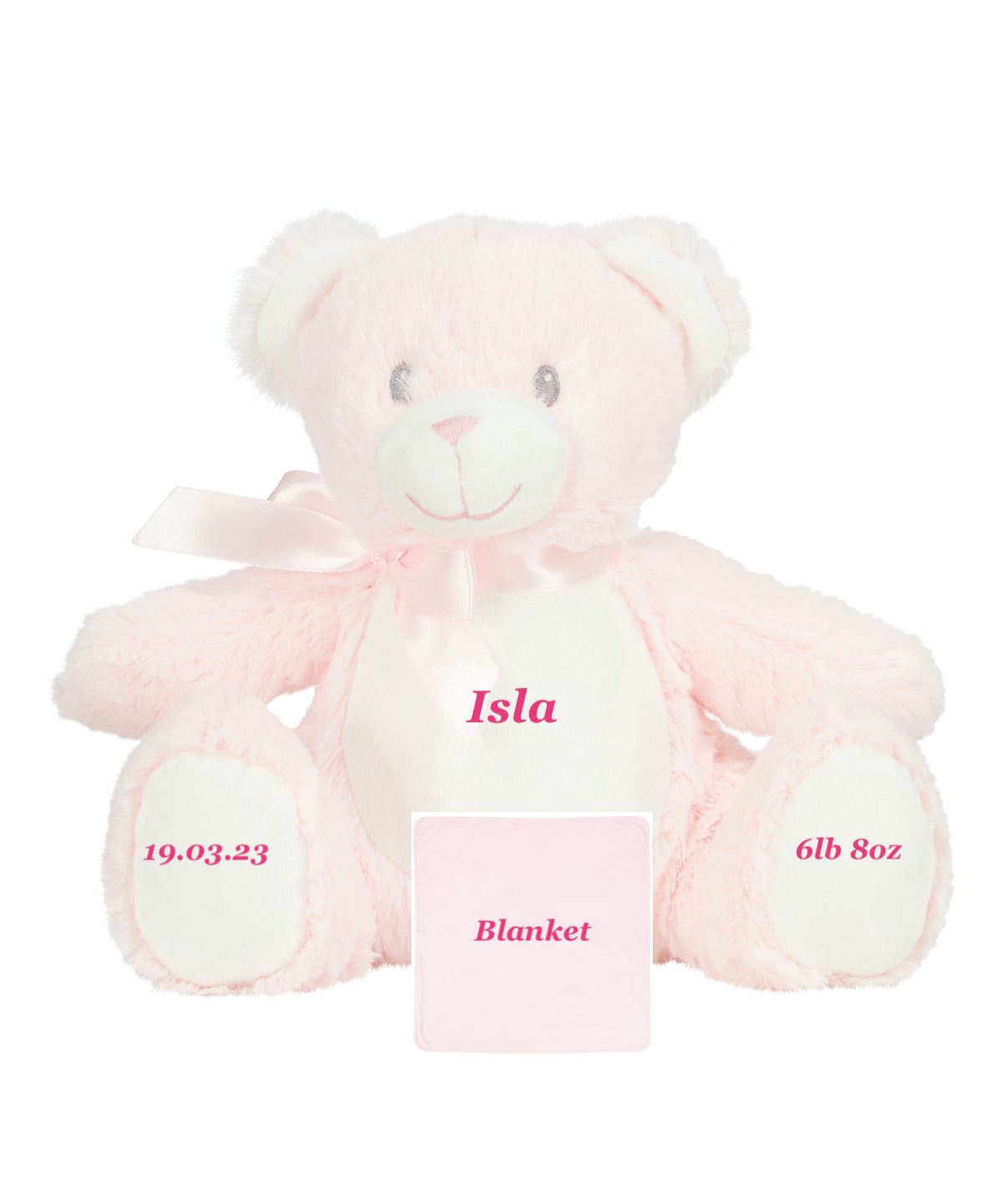 Personalised Teddy with Blanket