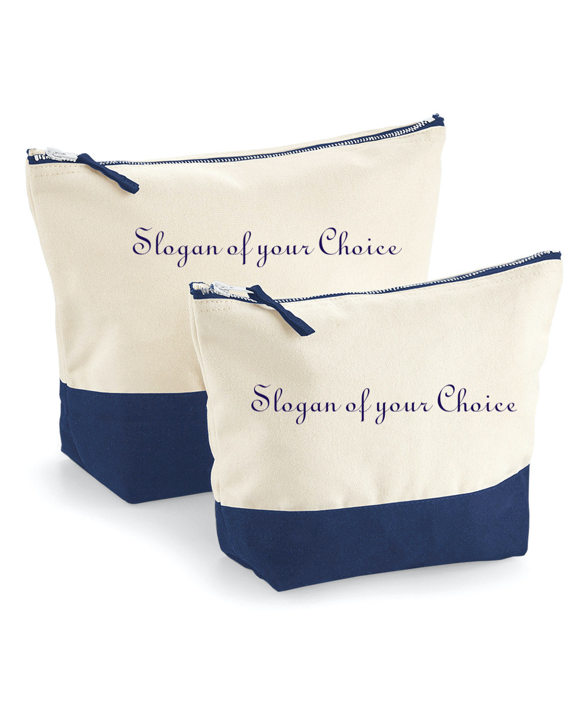 Slogan of your Choice Accessories Bag Available in 2 Sizes, 3 Colours